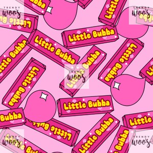 Bubba Bubblegum Little Bubba Seamless Pattern / Fabric Design / Surface Pattern / Digital Pattern / Digital Download / Digital Pattern