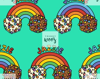 Jazzies Sweets Chocolate Slogan Seamless Pattern / Fabric Design / Surface Pattern / Digital Paper / Digital Download / Digital Pattern