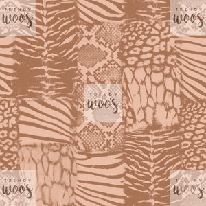 Leopard Cheetah Tiger Snake Animal Giraffe Print Boho Seamless Pattern / Fabric Design / Surface Pattern / Digital Paper / Digital Pattern