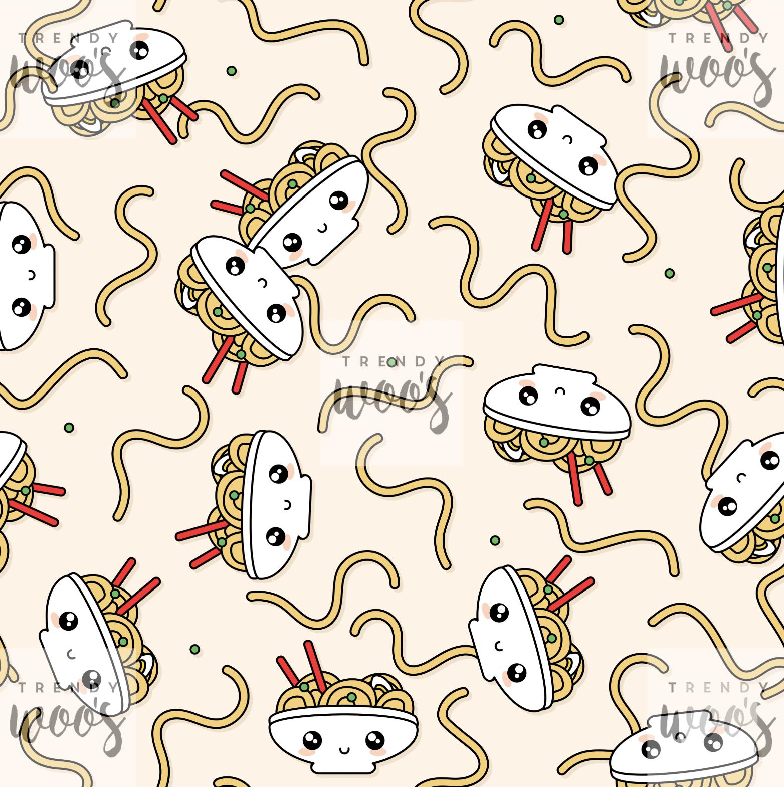 Cute Ramen Pattern Ramen Noodles Asian Cute Kawaii Take Out Fast Food Seamless Pattern ...
