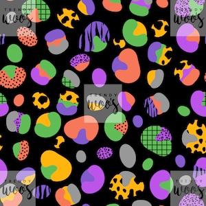 Abstract Animal Print Leopard Cheetah 80s 90s Y2k Halloween Fall Seamless Pattern / Fabric Design / Surface Pattern / Digital Pattern