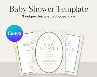 Whimsical Baby Shower Invitation (Digital Download)