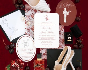 Hand Painted Watercolor Invitation
