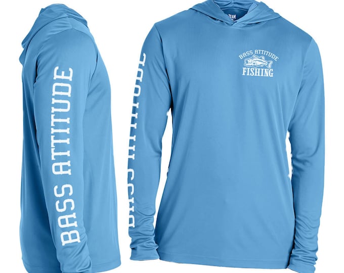 Bass Attitude Fishing - Moisture-Wicking and UV Protection - Performance Hoodie