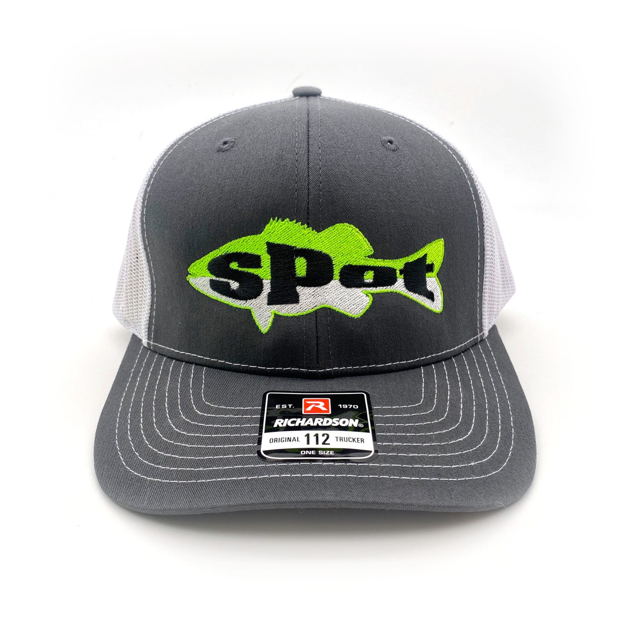 Spot Fishing - Spotted Bass Fish Embroidered Logo - Richardson 112 Trucker Caps and Hats