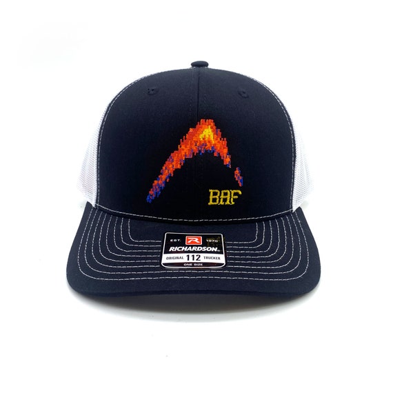 BAF Fish Finder Embroidered Snap-back, Structured Trucker Caps and Hats by  Bass Attitude Fishing 