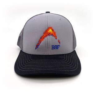 graphin&#39; - BAF Embroidered Snap-Back, Structured Trucker Caps and Hats by Bass Attitude Fishing