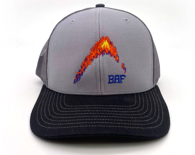 graphin' - BAF Embroidered Snap-Back, Structured Trucker Caps and Hats by Bass Attitude Fishing
