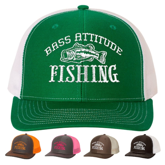 Bass Fishing Hat Structured Mid Profile Khaki New Cap Meshback Snapback 