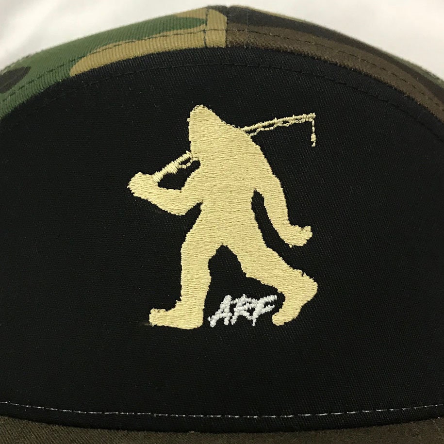 Bigfoot Fishing ARF Signature Cap Snap-back bordado de 7 paneles