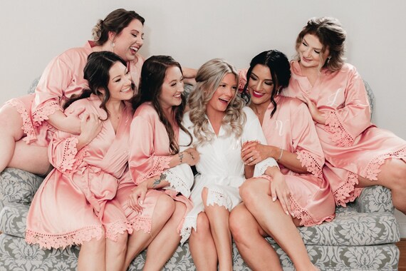 SALE Bridesmaid Robes Bridesmaid Gifts Bridal Party Robes wedding Robes  bride Robe Bridesmaid Robe Bridal Party Robe LOVE CRUSH 