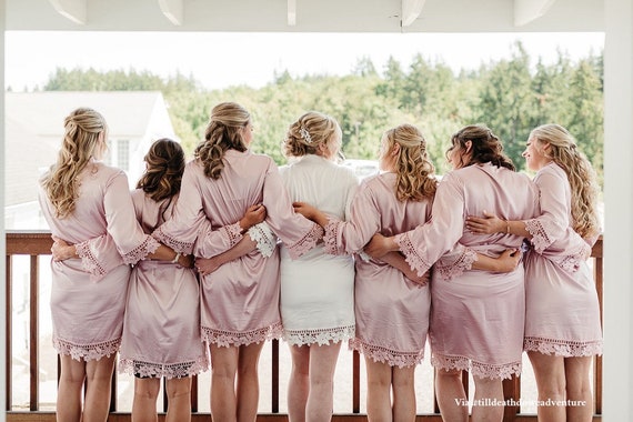 SALE Bridesmaid Robes Bridesmaid Gifts Bridal Party Robes wedding Robes  bride Robe Bridesmaid Robe Bridal Party Robe LOVE CRUSH 