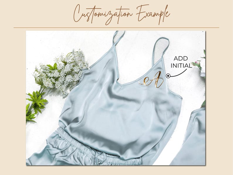 Bridesmaid Bridal Party Pajamas Camisole Set| Bridesmaid Proposal Gifts | Wedding Bridesmaid Pj Set| Bridesmaid Satin Cami Set- (Love Dust) image 9