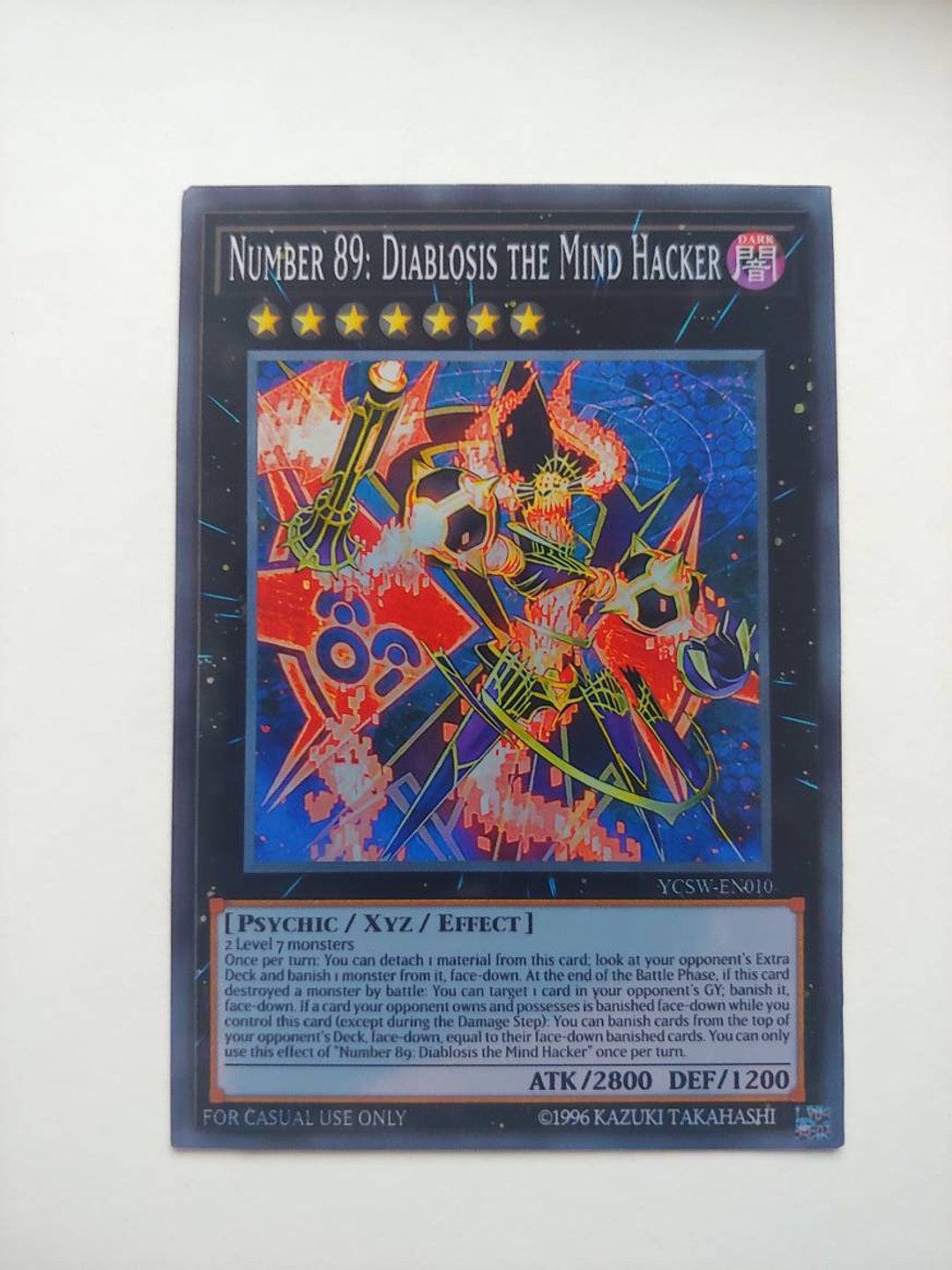 Jual number 89 diablosis the mind hacker Secret Yugioh TCG - Kab