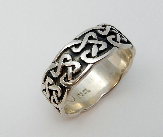 Sterling silver cheap celtic knot ring
