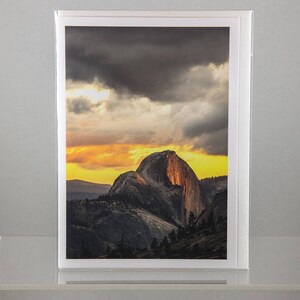 Half Dome with Alpenglow, Yosemite National Park - Greeting Card