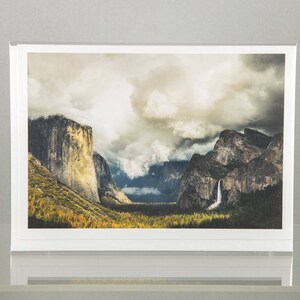 Yosemite Valley under clouds, Yosemite National Park - Greeting Card