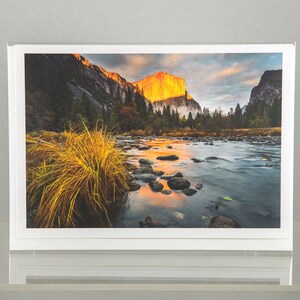 Glowing El Capitan, Yosemite National Park - Greeting Card