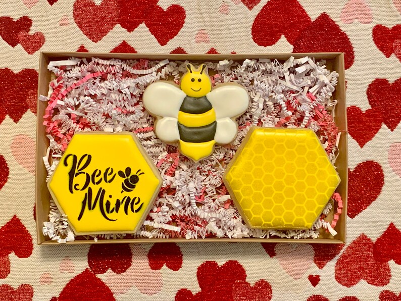 Valentine's Day Entertaining and Gifts - Home Noon 38 - Chandeliers in Dxb, UAE Bee Mine Valentines Cookies image 0
