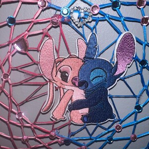 stitch angel love Dreamcatchers handmade valentines gift ‘12 rings afbeelding 6