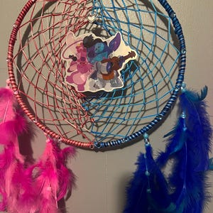 stitch angel love Dreamcatchers handmade valentines gift ‘12 rings afbeelding 4