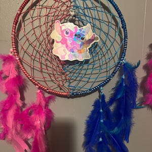 stitch angel love Dreamcatchers handmade valentines gift ‘12 rings afbeelding 9