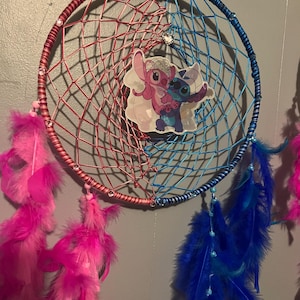 stitch angel love Dreamcatchers handmade valentines gift ‘12 rings afbeelding 10