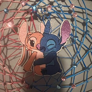 stitch angel love Dreamcatchers handmade valentines gift ‘12 rings afbeelding 5