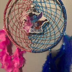 stitch angel love Dreamcatchers handmade valentines gift ‘12 rings afbeelding 3
