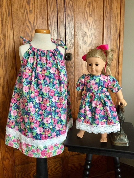 matching girl and doll dresses