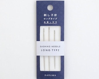 Daruma Lange Sashiko Nadeln, Japanische Sticknadeln (3er Pack)