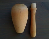 Vintage Darning Egg Treen Sock Darner ダーニングマッシュルーム