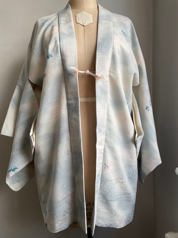 Japanese Vintage Silk Rinzu Oridashi Haori Jacket… - image 3