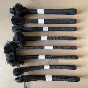 Vintage Japanese Obijime Himo for Kimono Blacks Silk & Rayon *Choose Your Style*  帯締め PalaceSeamstress dispatched from London Kumihimo 組紐 平組