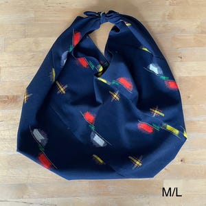 Vintage Kimono Origami Tote Bag: Upcycled Silk Blend, Palace Seamstress London