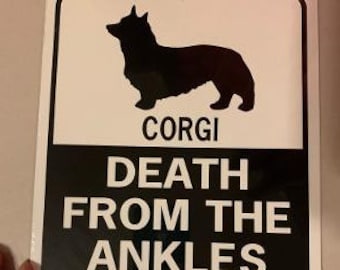 Pembroke Welsh Corgi   Funny Aluminum Yard Sign Designs