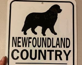 Newfoundland   Dog Newfie  Funny Aluminum Yard Sign Designs