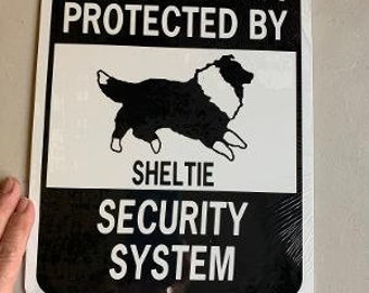 Shetland Sheepdog    Dog Funny Aluminum Yard Sign Sheltie Designs