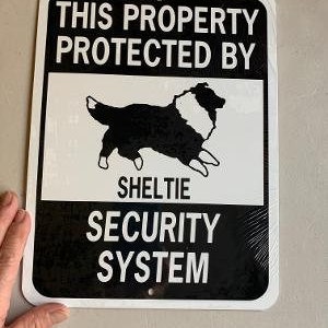 Shetland Sheepdog    Dog Funny Aluminum Yard Sign Sheltie Designs