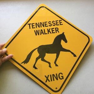 Tennessee Walker Xing Sign Aluminum Walking Horse Crossing