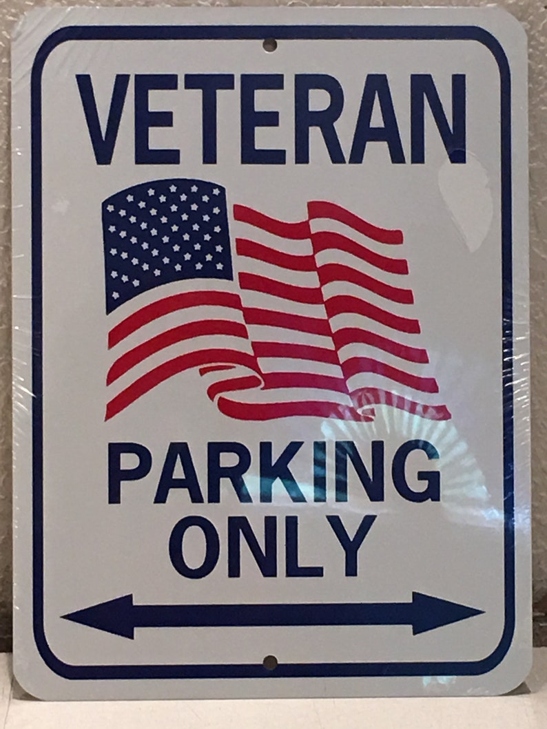 Veteran Parking Sign Yard Sign Aluminum Etsy