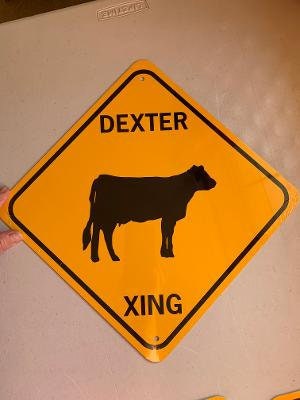 thumbnail interactive-video image 1 of Cow Crossing Sign Vinyl Decal / Sticker – Choose Your Size! Made In USA 1 of 4