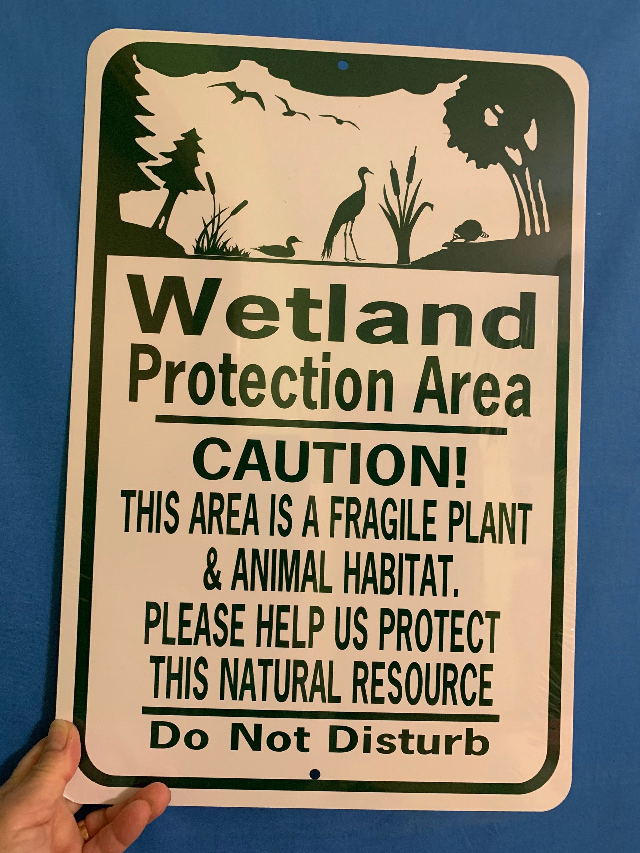 LARGE Wetland Protection Area Caution Fragile Plant & Animal - Etsy Finland LARGE Wetland Protection Area Caution Fragile Plant & Animal - Etsy Finland