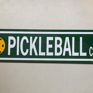 5x20 Pickleball Court Street Sign Aluminum Sports Sign
