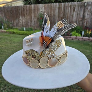 Cream Felt Cowgirl Hat - Etsy display picture 3