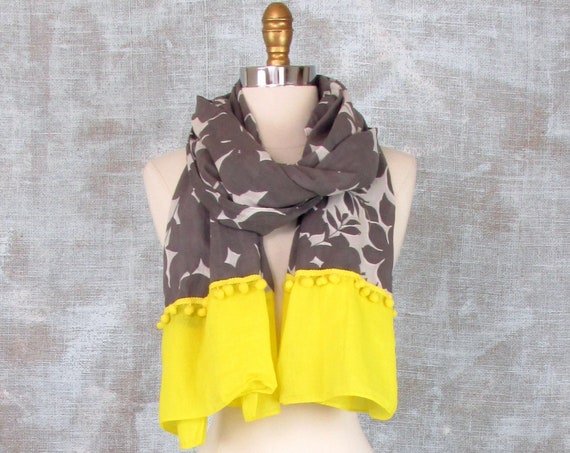 yellow summer scarf