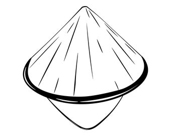 asian conical hat etsy