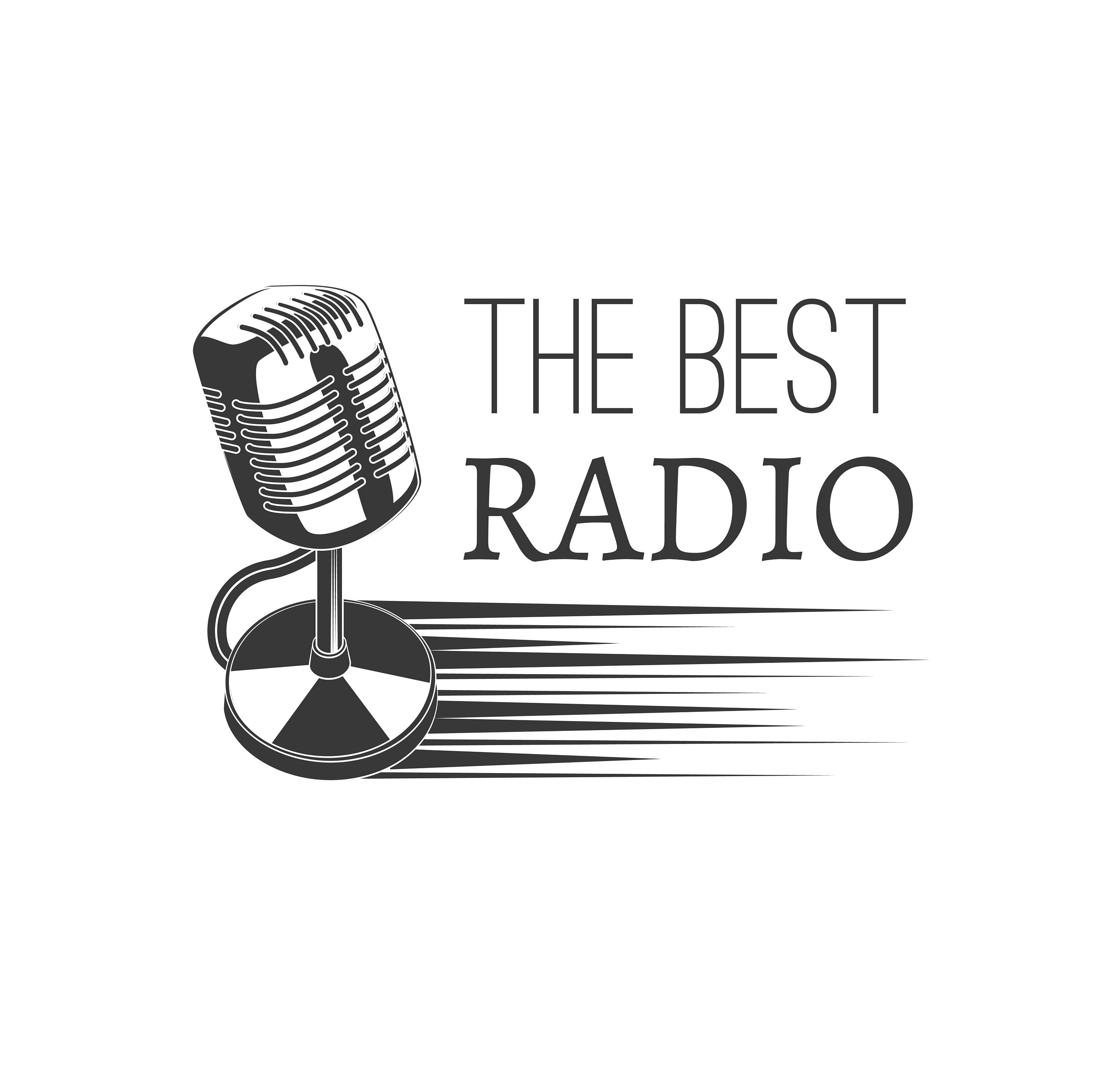 Download Radio Emblem Svg Vintage Microphone Music Icon Microphone Etsy