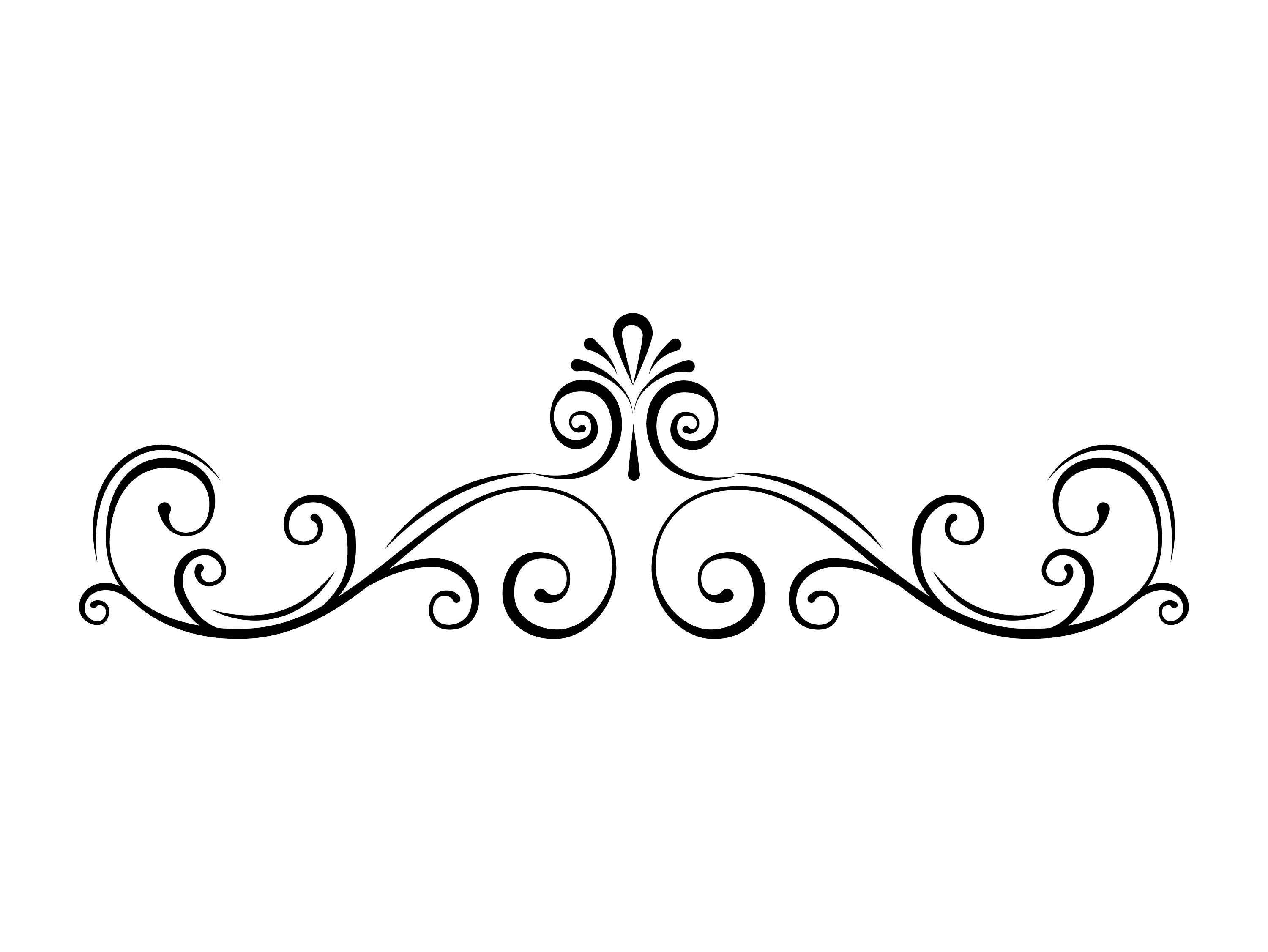 Download Page border SVG Swirl Decorative filigree divider Scroll | Etsy