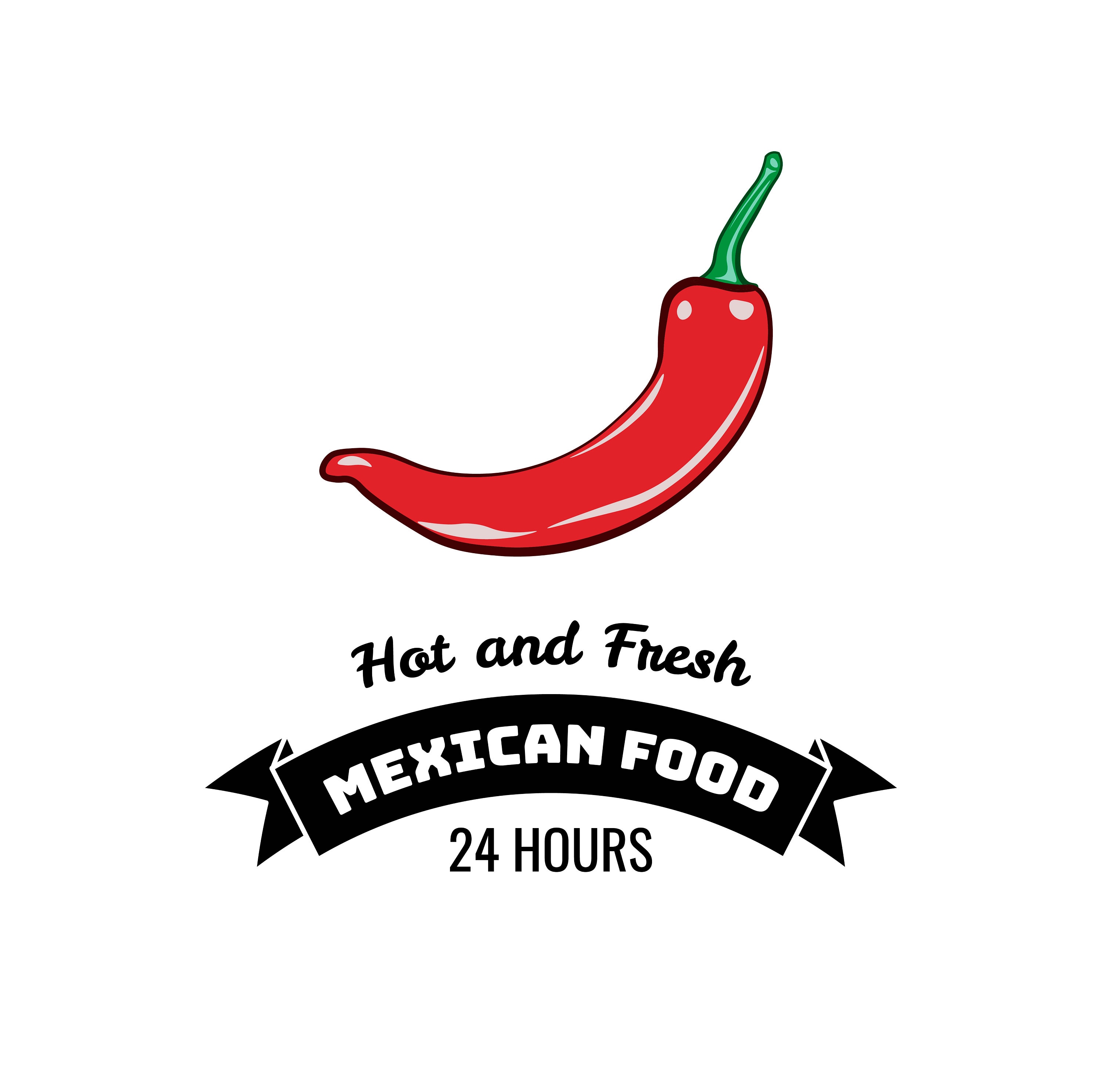 Chili pepper SVG Mexican food logo Mexican cuisine Spicy | Etsy